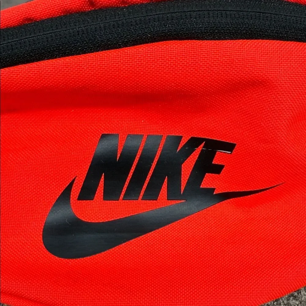 Nike Belt Bag Fanny Pack Waist Neon Orange Travel Running Camping Adjustable